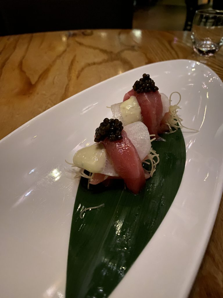 Toro Tartare with Caviar nobu  nyc